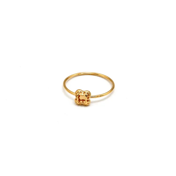 Real Gold Luxury Square Ring (Size 8) - Model 7222 R2499