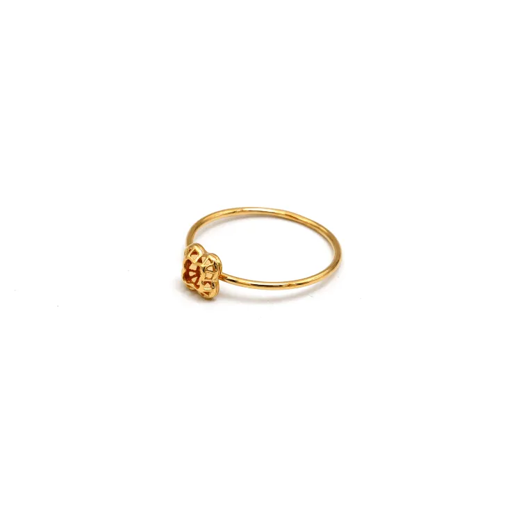 Real Gold Luxury Square Ring (Size 8) - Model 7222 R2499