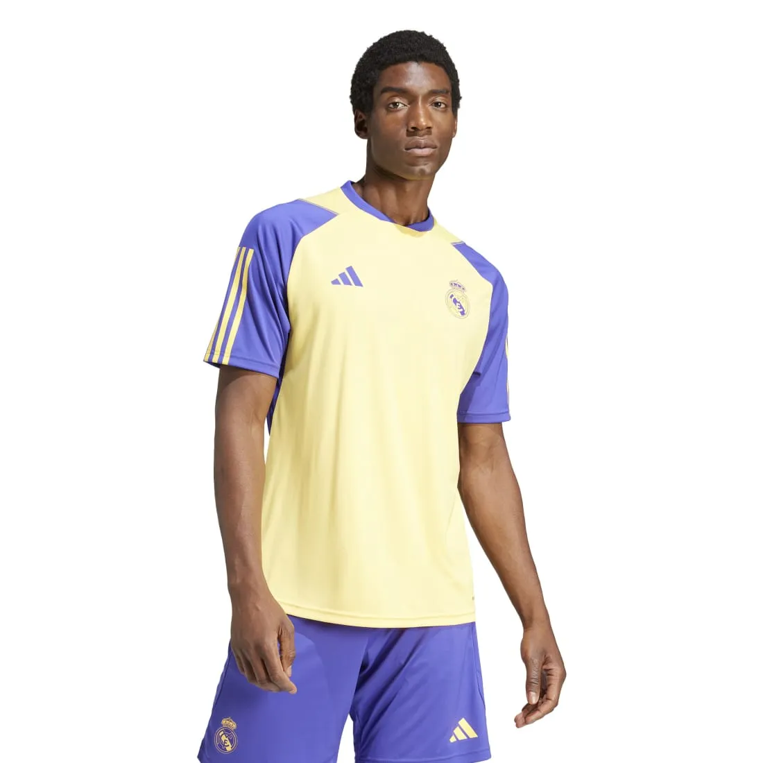 Real Madrid 23/24 Adidas Tiro Men's Training Jersey Yellow