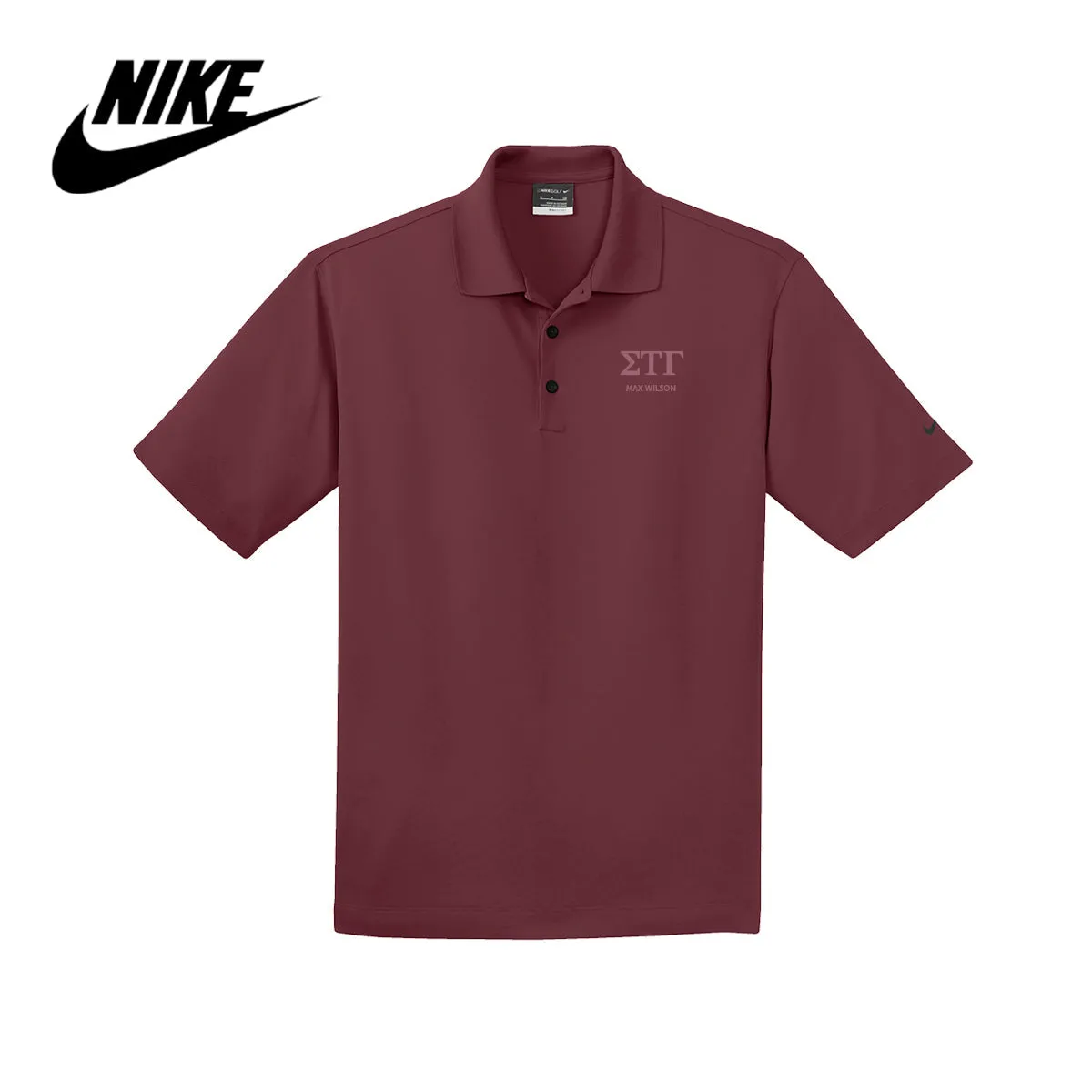 Sig Tau Nike Embroidered Performance Polo