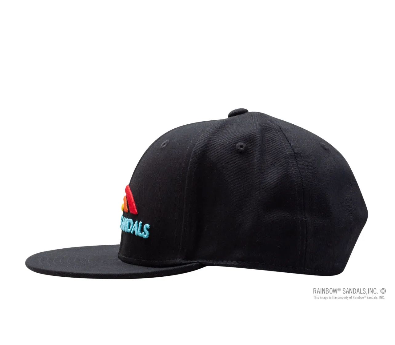 SNAP BACK HAT - Rainbow Sandals Black 100% Cotton