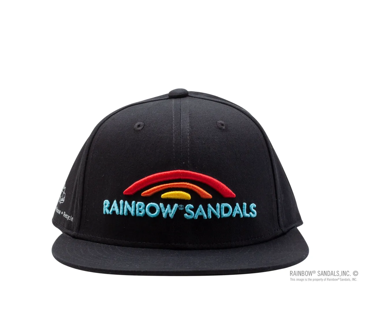 SNAP BACK HAT - Rainbow Sandals Black 100% Cotton