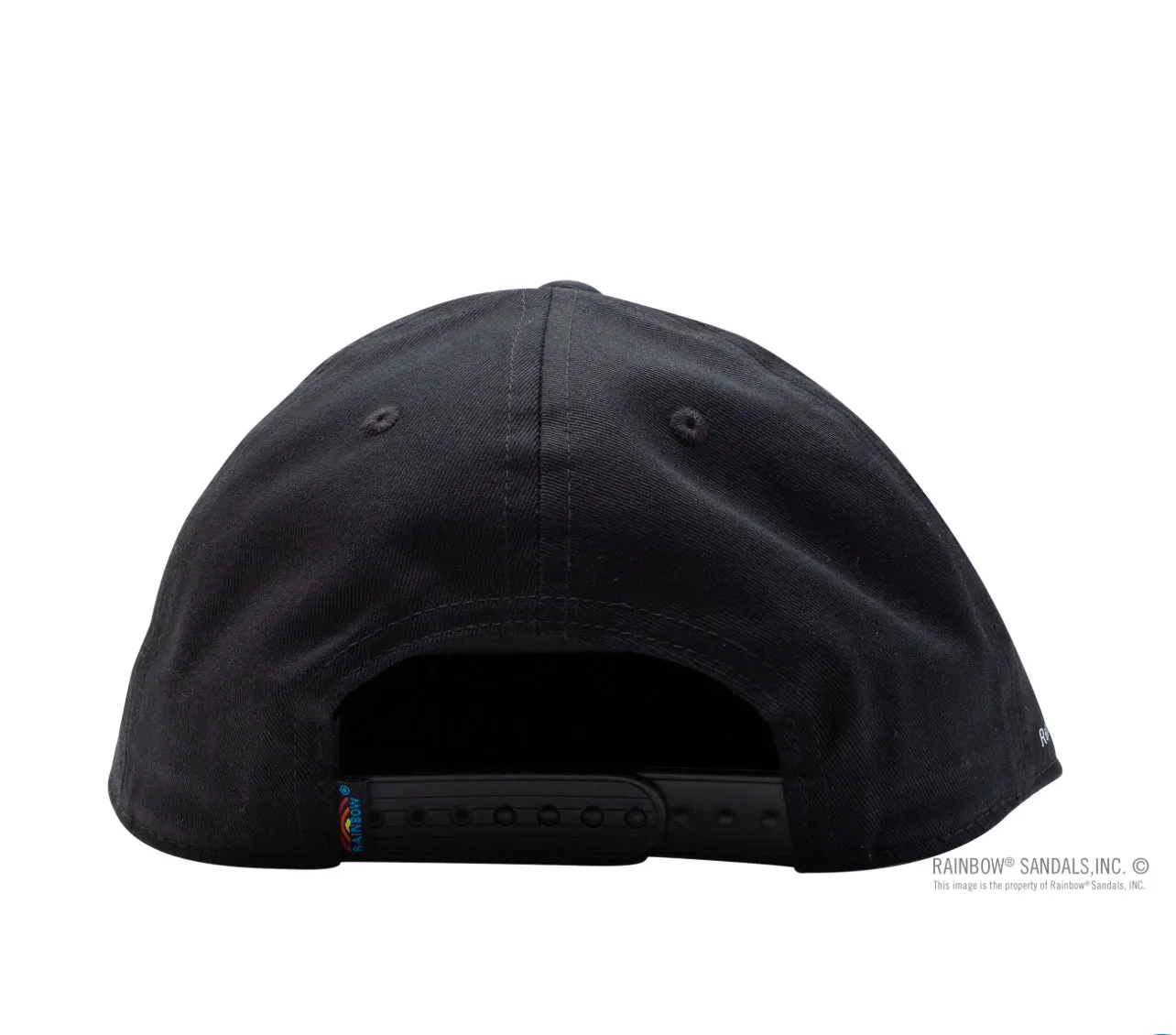 SNAP BACK HAT - Rainbow Sandals Black 100% Cotton