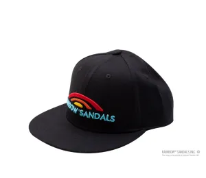 SNAP BACK HAT - Rainbow Sandals Black 100% Cotton