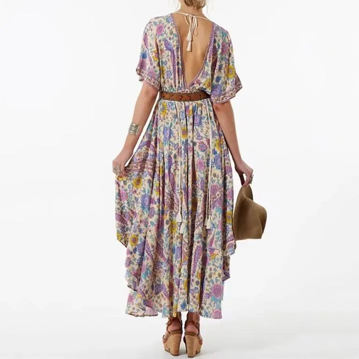 Spell Designs Lovebird Boho Maxi Dress - Yellow