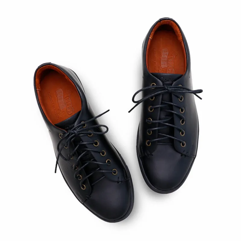 Tom’s Tender Leather Sneaker Onyx Black