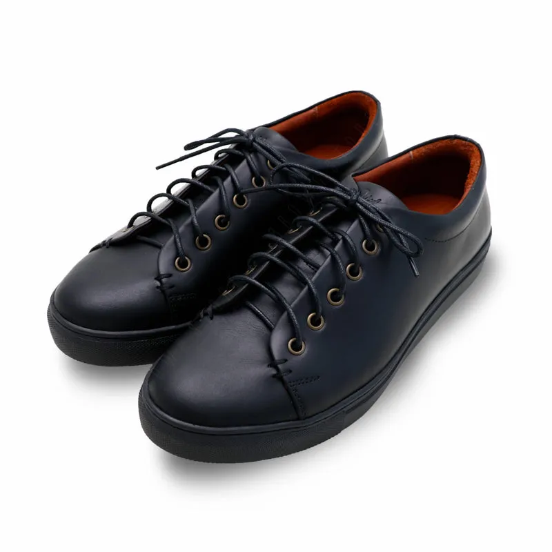 Tom’s Tender Leather Sneaker Onyx Black