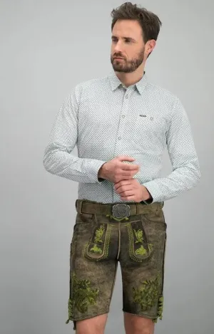 Traditional Lederhosen Men Rudolf Yellow