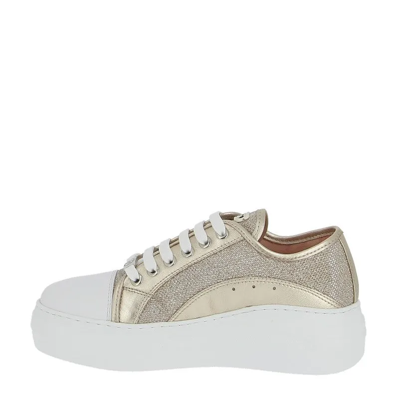 Unisa Fidan Metallic Gold Platform Sneaker