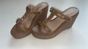 Valeria Bronze Rope Wedge