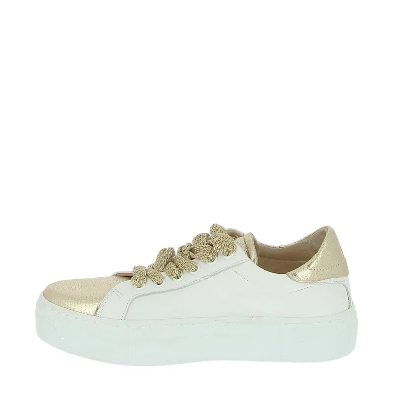 Wave 23042-1 Gold Platform Sneaker