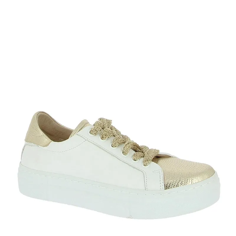 Wave 23042-1 Gold Platform Sneaker