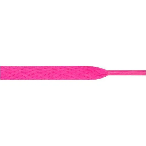 Wholesale Athletic Flat 5/16" - Hot Pink (12 Pair Pack) Shoelaces