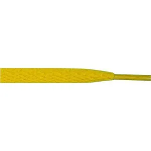 Wholesale Athletic Flat 5/16" - Yellow (12 Pair Pack) Shoelaces