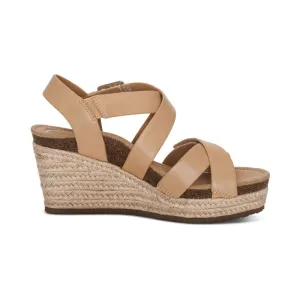 WOMEN'S AETREX ANNA ARCH SUPPORT WEDGE SANDAL | SAND