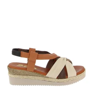 Zeta Derwin Tan Multi Wedge Slingback Sandal